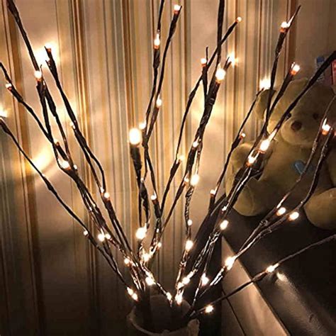 lighted tree branches